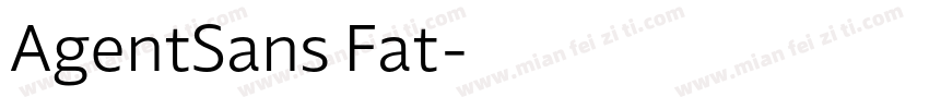 AgentSans Fat字体转换